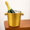'Double Wall' Beer, Wine Bottle Chiller Bucket Wine & Champagne | Wine Cooler/Champagne Bucket | Size- 8.5" H x 8.3" Dia | Fits All 750 ml Bottles