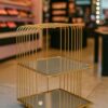 2 Tier Makeup Organizer with Mirror Shelves – Gold Finish " Size - (8L*8W*12H) inch