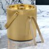 71Fsis0DQaL._SL1500_ (2) (1) Vertical Ribs 'Satin Brass' Stainless Steel 'Ice Bucket' Made in India