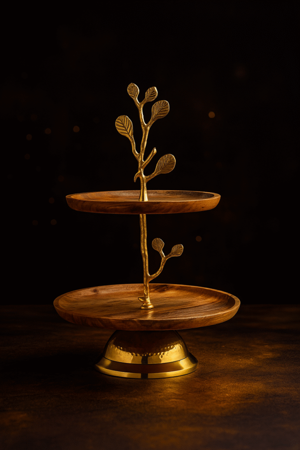 ChatGPT-Image-Aug-6-2025-11_18_18-AM.png “Golden Leaf Tiered Wooden Cake Stand”
