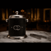 Black Leather Ice Bucket Set
