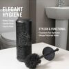 WhatsApp Image 2025-11-19 at 2.33.54 PM Premium Matte Black Toilet Brush with Decorative Holder – Modern Laser-Cut Design – 9L × 9W × 40H cm