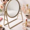 WhatsApp Image 2025-12-23 at 11.09.10 AM Premium Gold Finish Bathroom Vanity Mirror | Adjustable Round Countertop Mirror