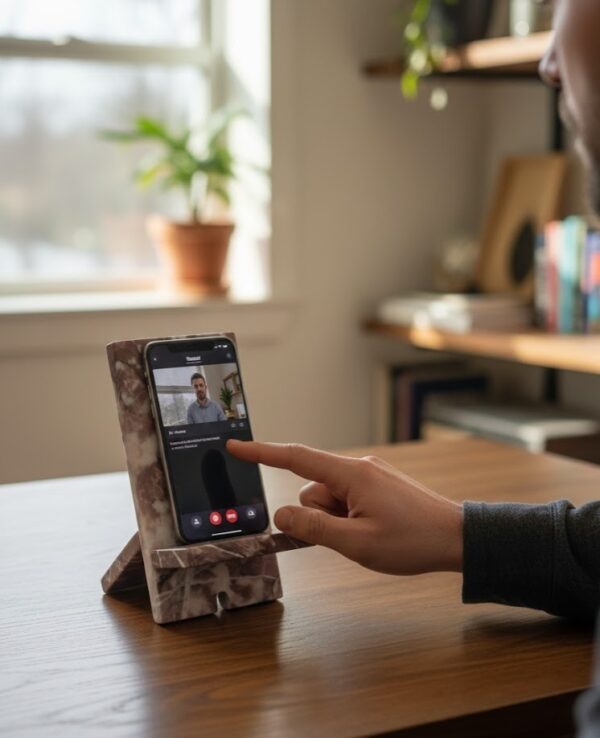 Luxury Marble Mobile Phone Stand / Desk Phone Holder