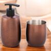 7121dB3iOYL._SL1500_ Soap Dispenser for Bathroom | Sanitizer Dispenser | 420 ML with Refillable Pump Bathroom Accessories Items (Granite Bronze)
