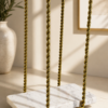 Luxury Gold Twisted Metal Tissue Roll Stand with Marble Base 7.5 x 4 x 12 Inch